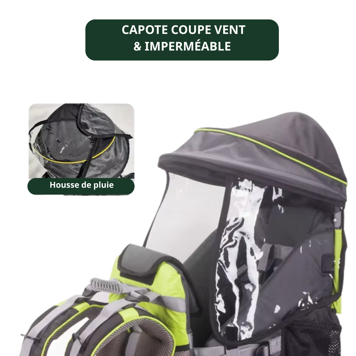 Porte bébé Randonnée Dorsal avec Abris & Protection - TrekKid Air Pro - Esprit Rando