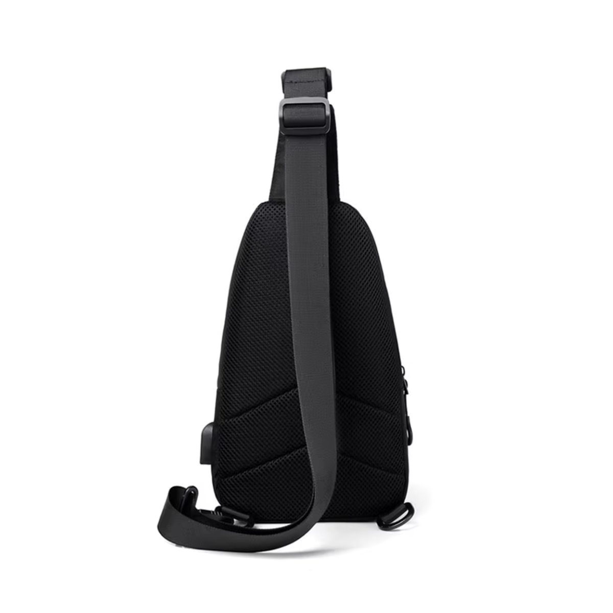 Sacoche Randonnée Bandoulière Déperlante avec Port USB — Nylon Oxford Résistant - TrailVolt - Esprit Rando
