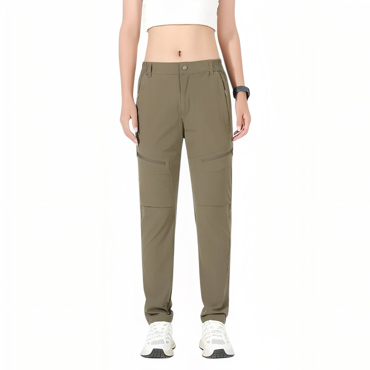 Pantalon Randonnée Femme Polaire, Imperméable & Protection Coupe-Vent- Cargo Pants - Esprit Rando