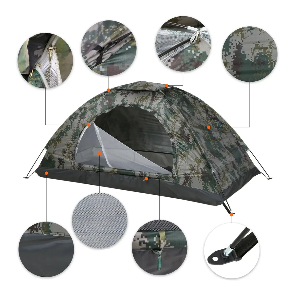 Tente Randonnée 1-2 Places, Ultra-Légère, Anti-UV & Imperméable - AEROSHIELD Lite - Esprit Rando
