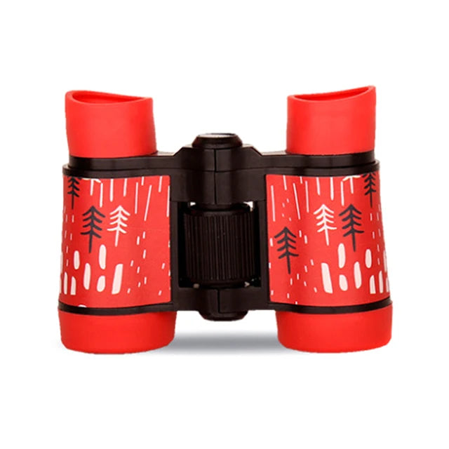 Jumelles randonnée enfant rouges pack cadeau aventure