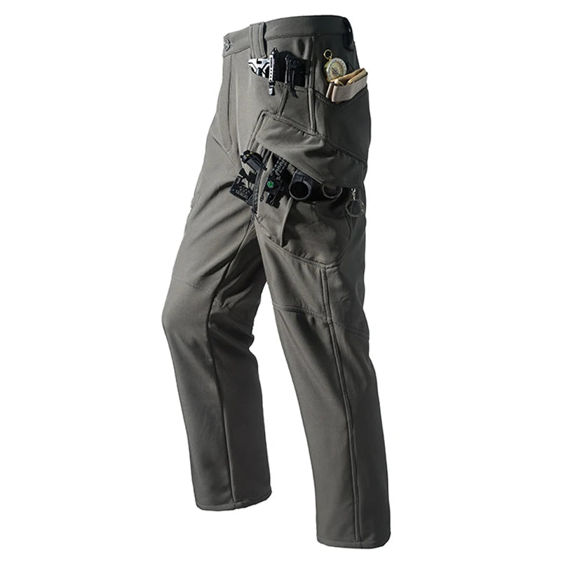Pantalon Randonnée Homme Softshell – Doublure Polaire & Poches Cargo - Mazrout - Esprit Rando