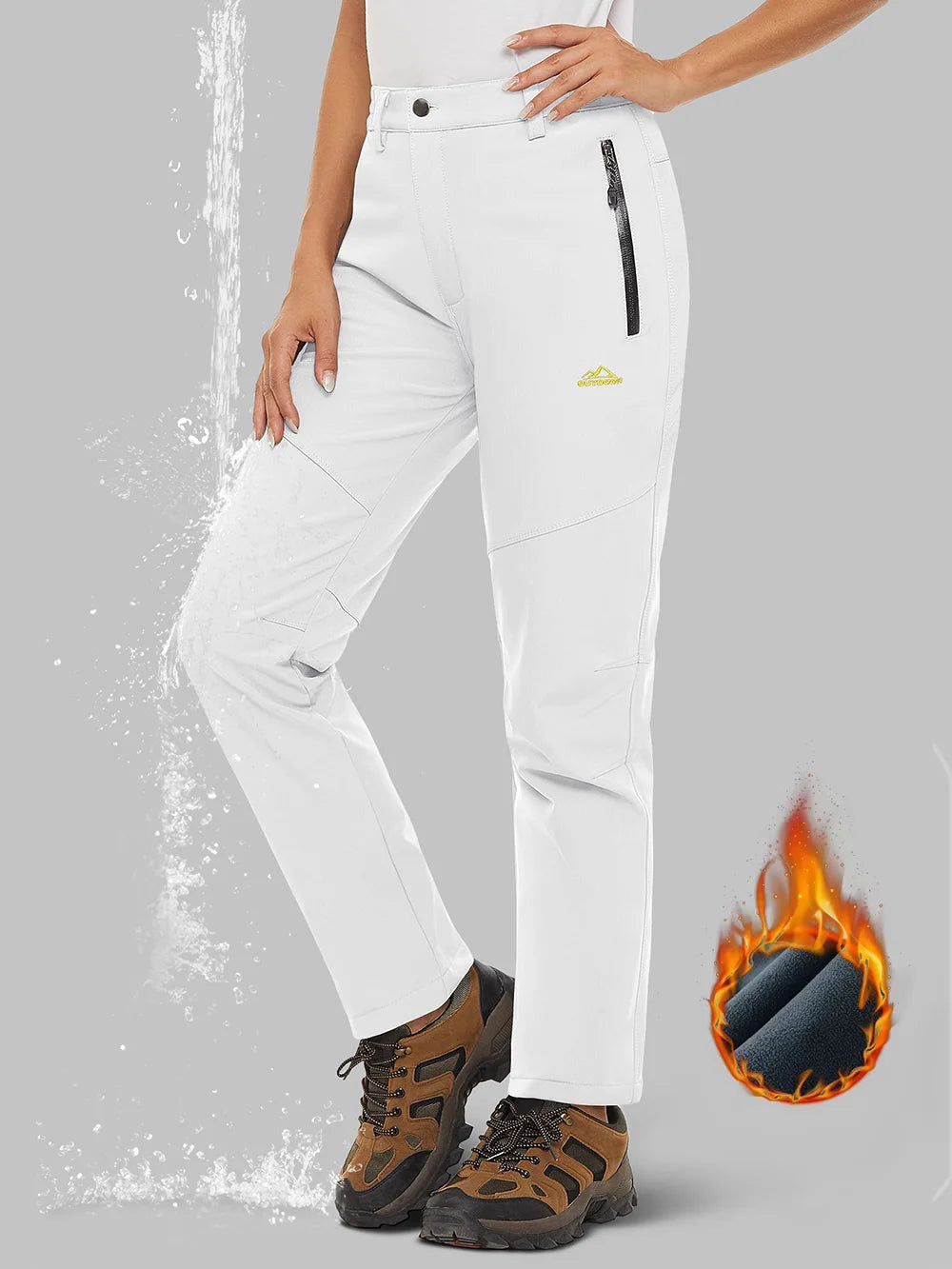 Pantalon Randonnée Femme Softshell Chaud, Déperlant & Multi-Poches - Storm Pants - Esprit Rando