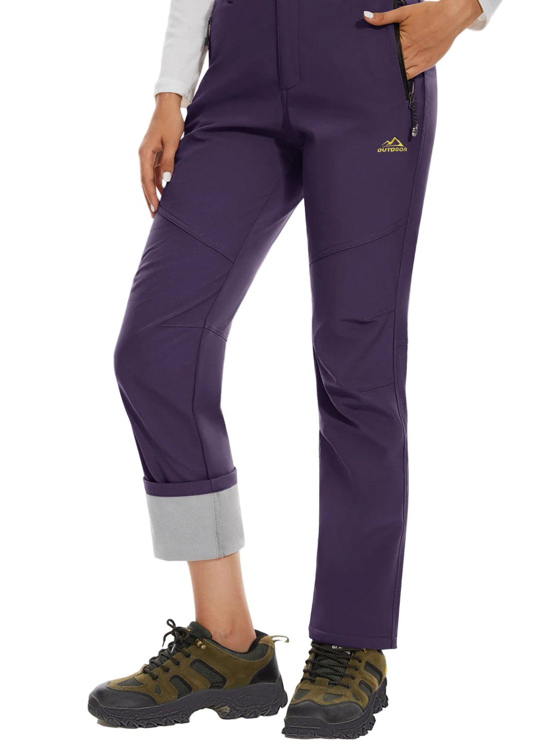 Pantalon Randonnée Femme Softshell Chaud, Déperlant & Multi-Poches - Storm Pants - Esprit Rando