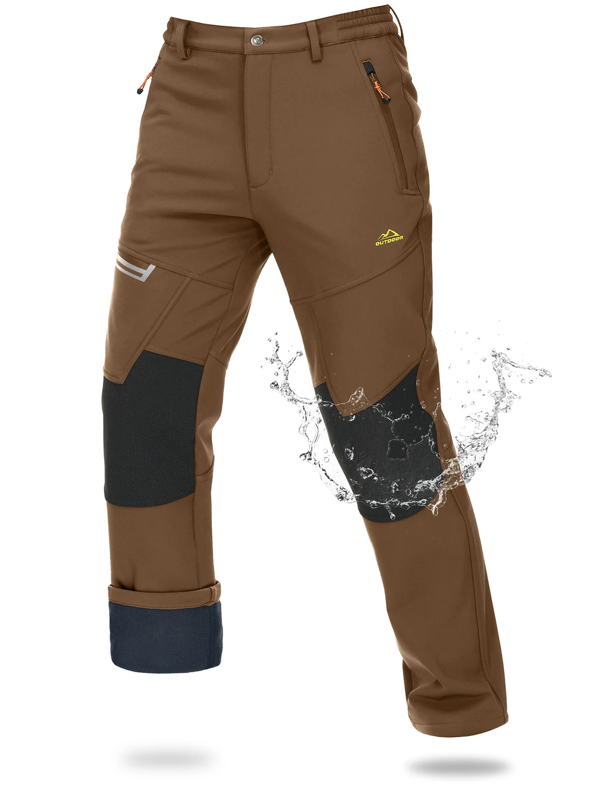 Pantalon Randonnée Homme Softshell Imperméable – Chaleur & Protection Outdoor - ThermoFlex - Esprit Rando