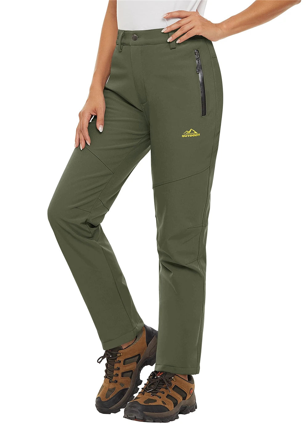 Pantalon Randonnée Femme Softshell Chaud, Déperlant & Multi-Poches - Storm Pants - Esprit Rando