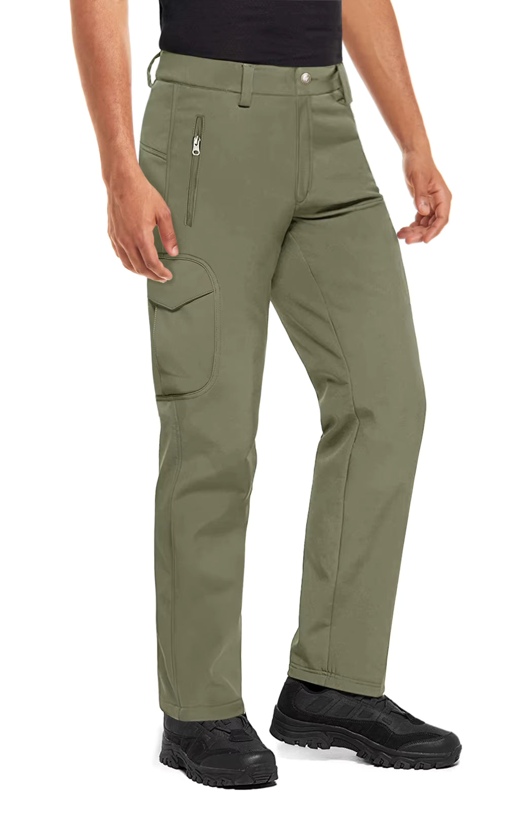 Pantalon Randonnée Homme Softshell Imperméable Doublure Polaire - WinTrail - Esprit Rando