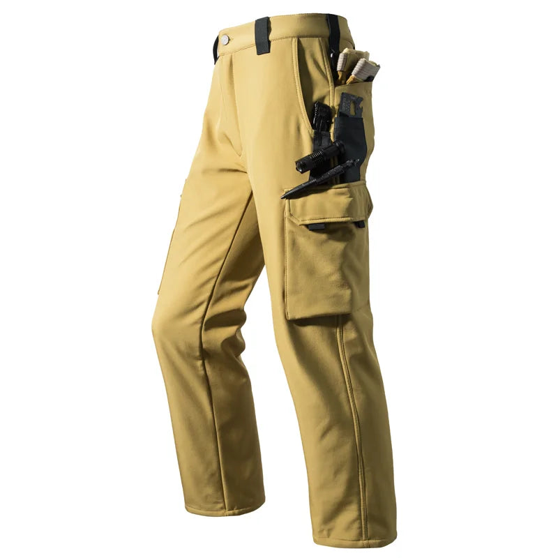 Pantalon Randonnée Homme Softshell – Doublure Polaire & Poches Cargo - Mazrout - Esprit Rando