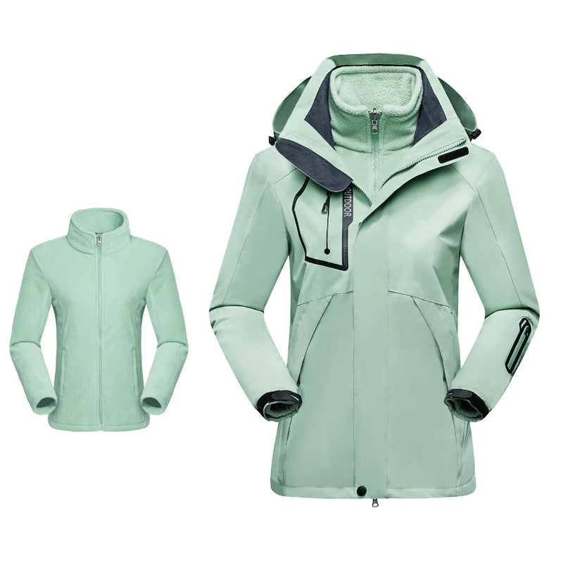 Veste Randonnée Femme 3 en 1 Polyvalente Hiver Outdoor - AureaShell - Esprit Rando
