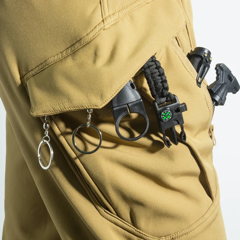Pantalon Randonnée Homme Softshell – Doublure Polaire & Poches Cargo - Mazrout - Esprit Rando