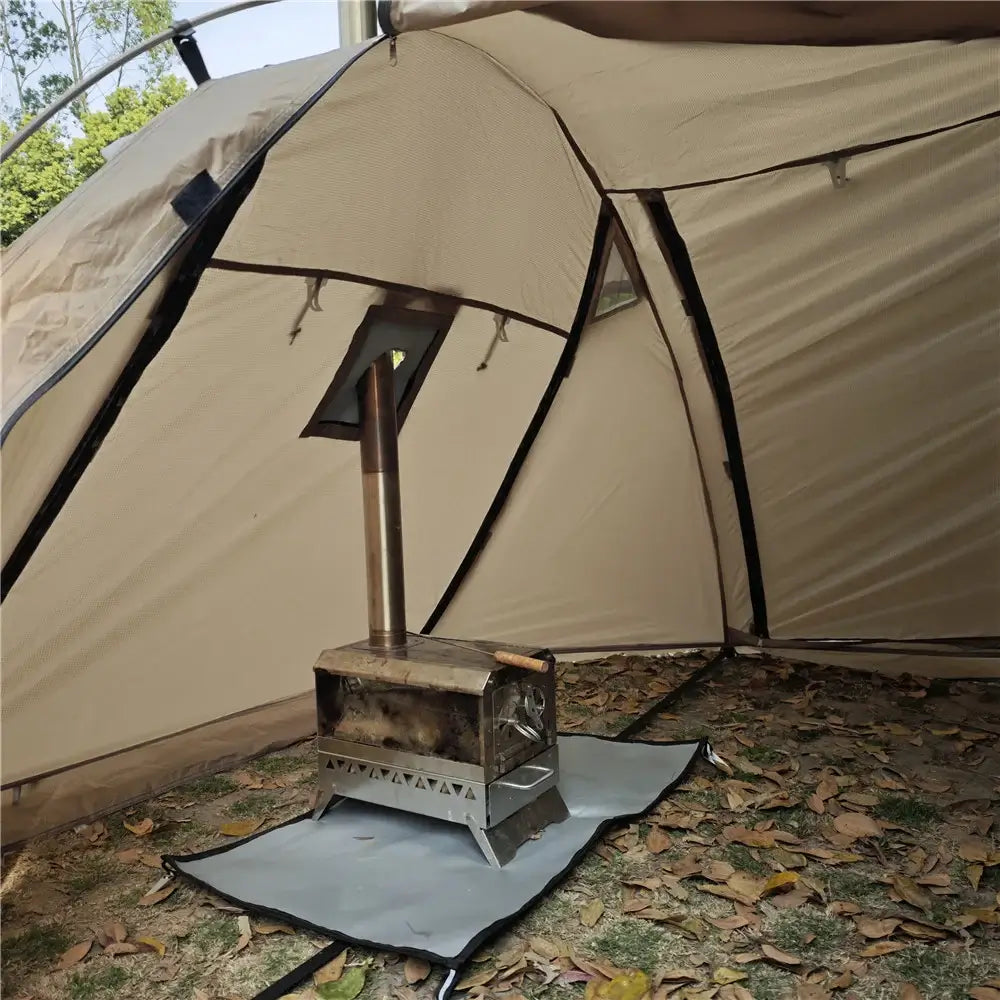 Tente Randonnée Dôme Hiver Compatible avec Mini Cheminée, Étanche - CAMPFLEX - Esprit Rando