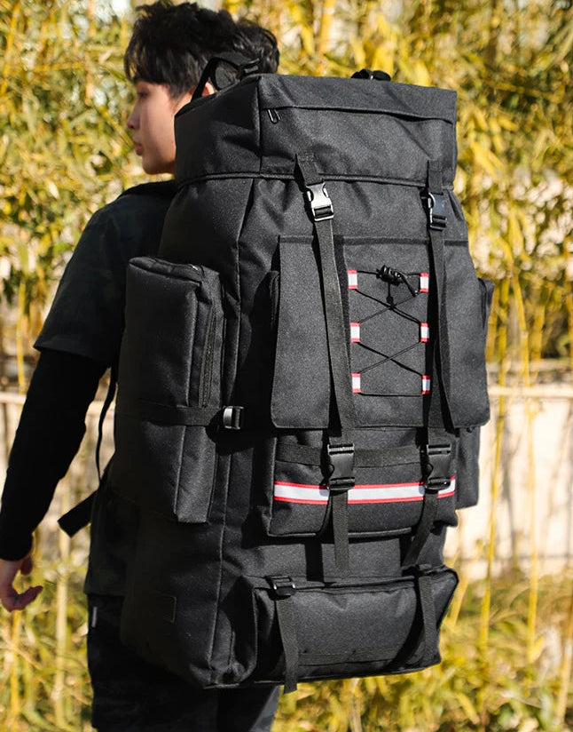 Sac De Randonnée Grande Capacité 130L – Nylon Imperméable, Système MOLLE & Portage Renforcé - TrekMaster 130 - Esprit Rando