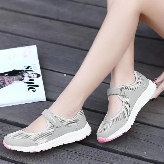 Sandales Randonnée Femme Respirantes – Mesh Léger & Fermeture Scratch Confort
