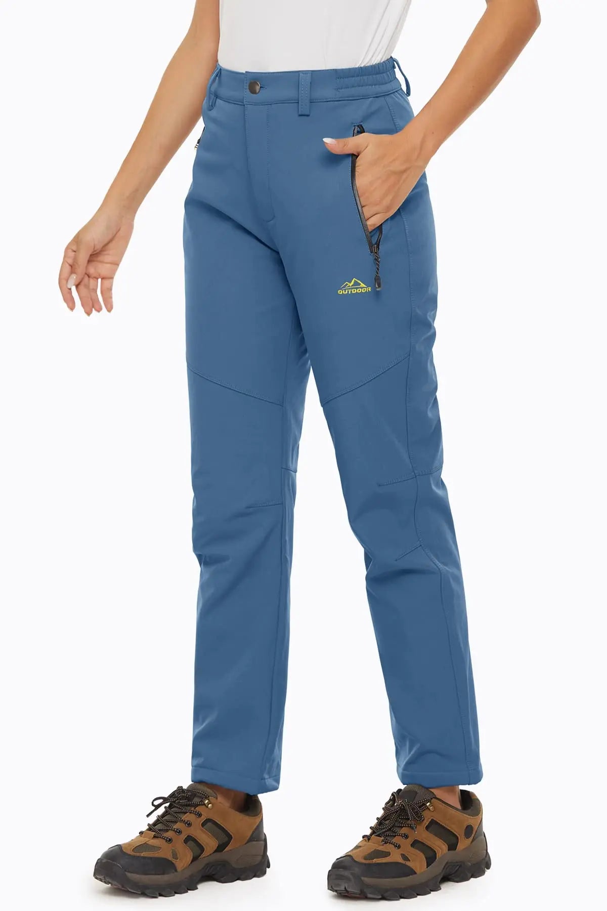 Pantalon Randonnée Femme Softshell Chaud, Déperlant & Multi-Poches - Storm Pants - Esprit Rando