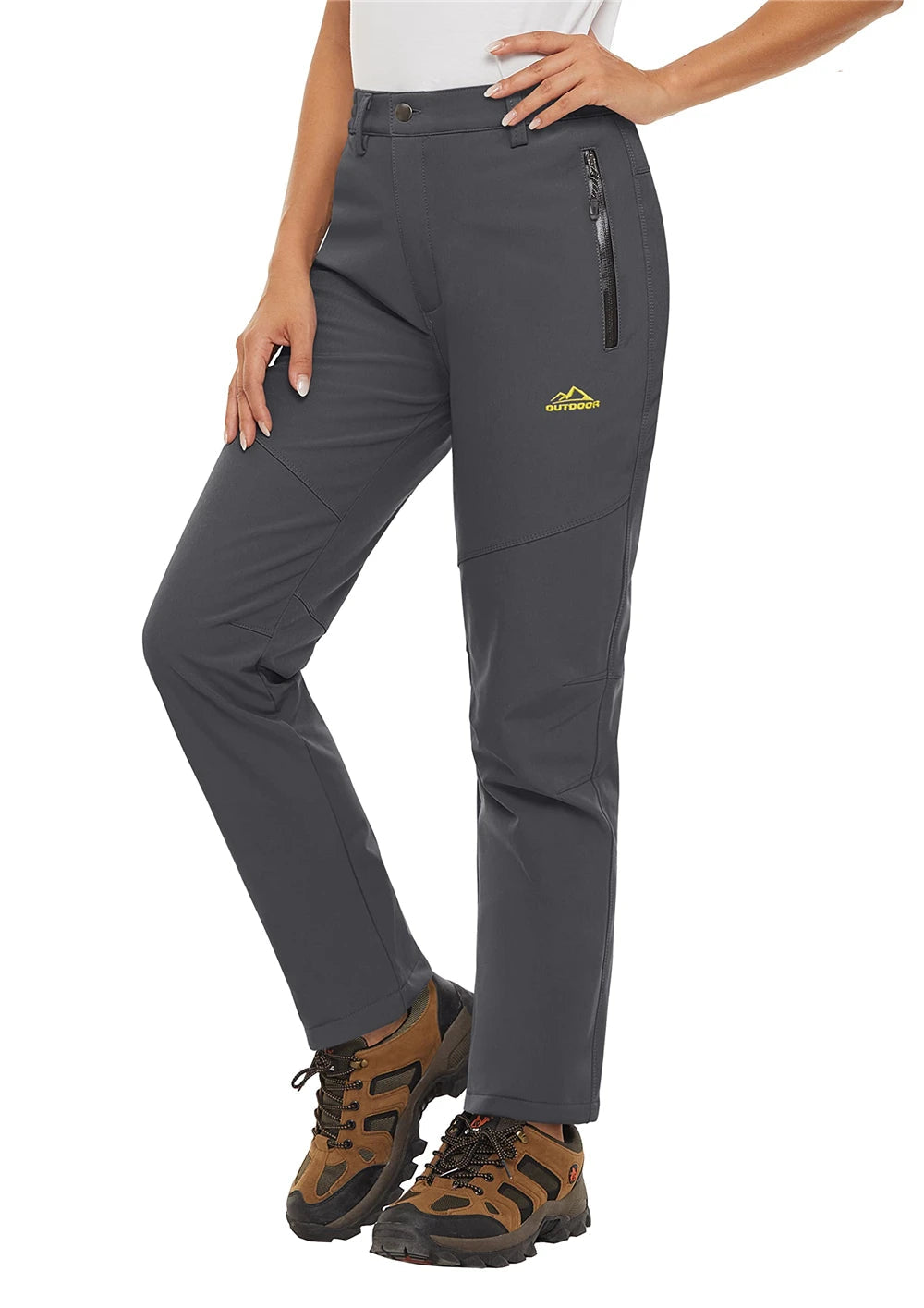 Pantalon Randonnée Femme Softshell Chaud, Déperlant & Multi-Poches - Storm Pants - Esprit Rando