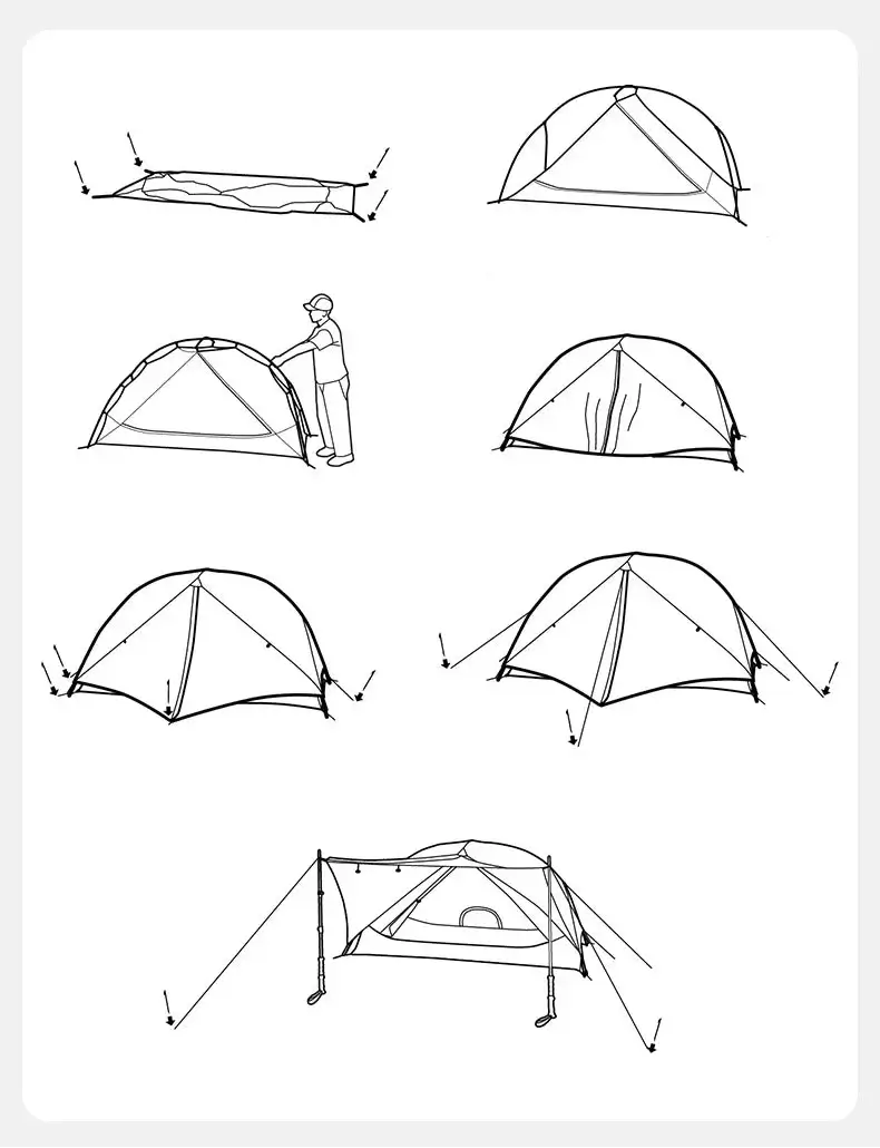 Tente Randonnée Ultralégère 2P/1P, Étanchéité Renforcée & Structure Alpine TRAILNEST Mongar UL 2 - Esprit Rando
