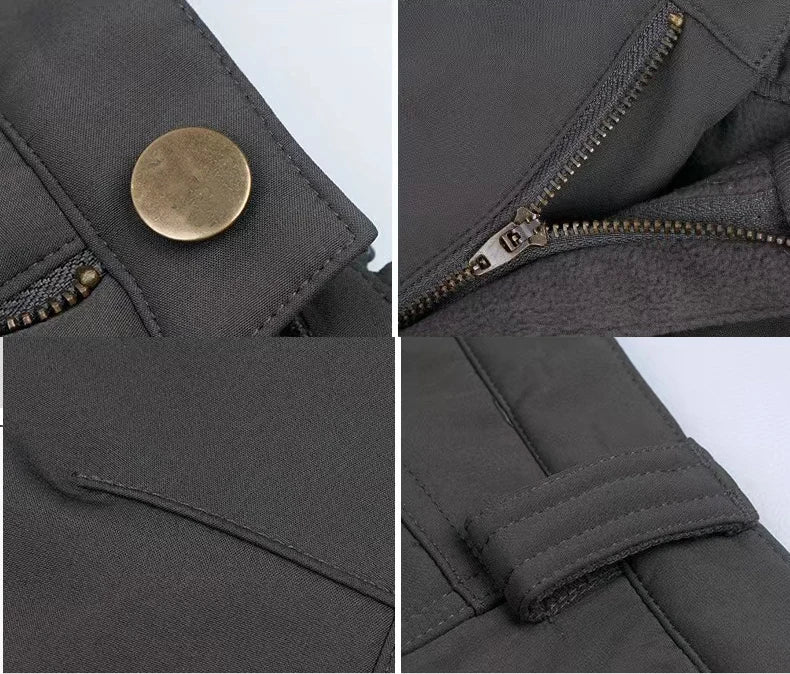 Pantalon Randonnée Homme Softshell – Doublure Polaire & Poches Cargo - Mazrout - Esprit Rando