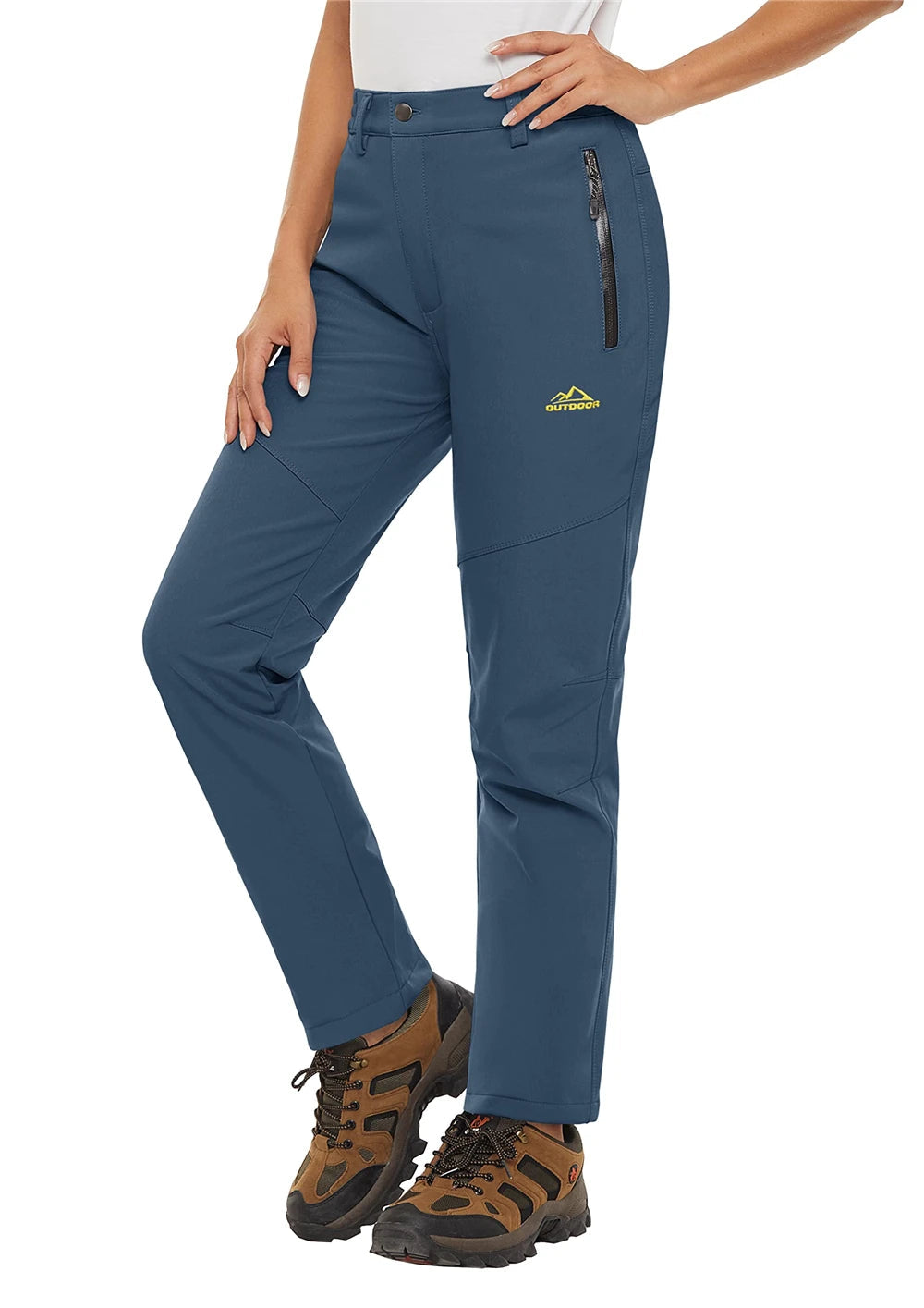 Pantalon Randonnée Femme Softshell Chaud, Déperlant & Multi-Poches - Storm Pants - Esprit Rando