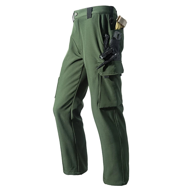 Pantalon Randonnée Homme Softshell – Doublure Polaire & Poches Cargo - Mazrout - Esprit Rando