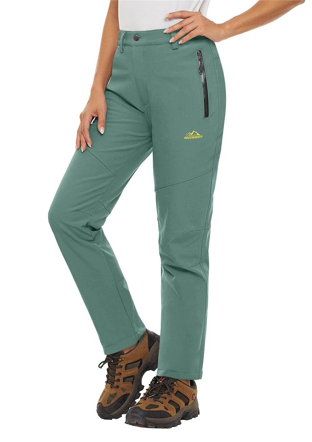 Pantalon Randonnée Femme Softshell Chaud, Déperlant & Multi-Poches - Storm Pants - Esprit Rando