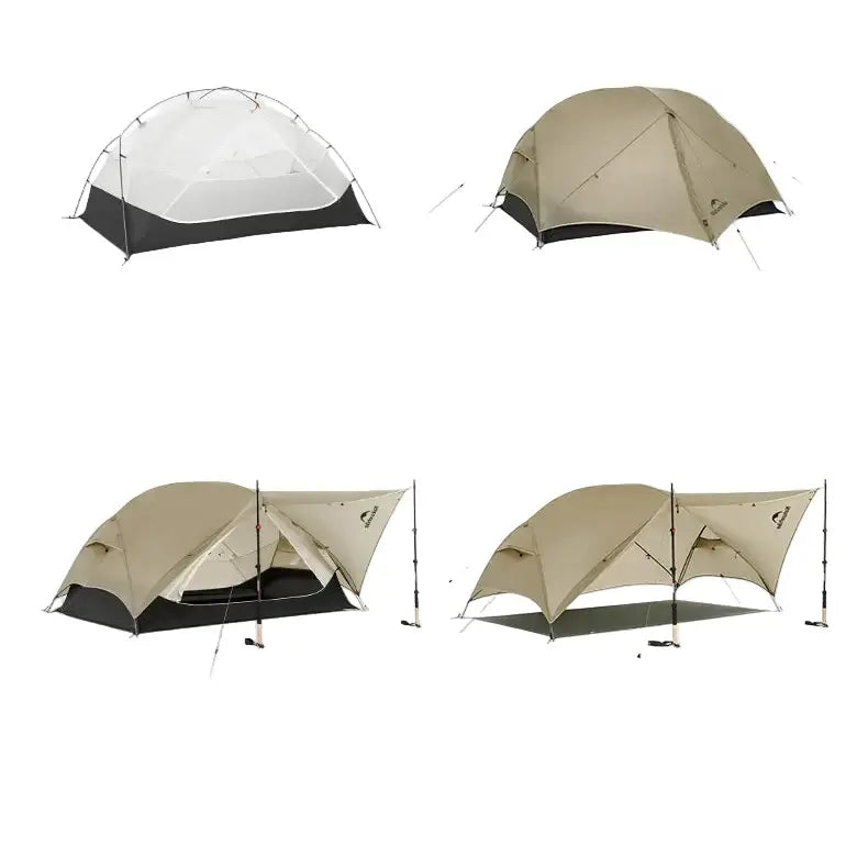 Tente Randonnée Ultralégère 2P/1P, Étanchéité Renforcée & Structure Alpine TRAILNEST Mongar UL 2 - Esprit Rando