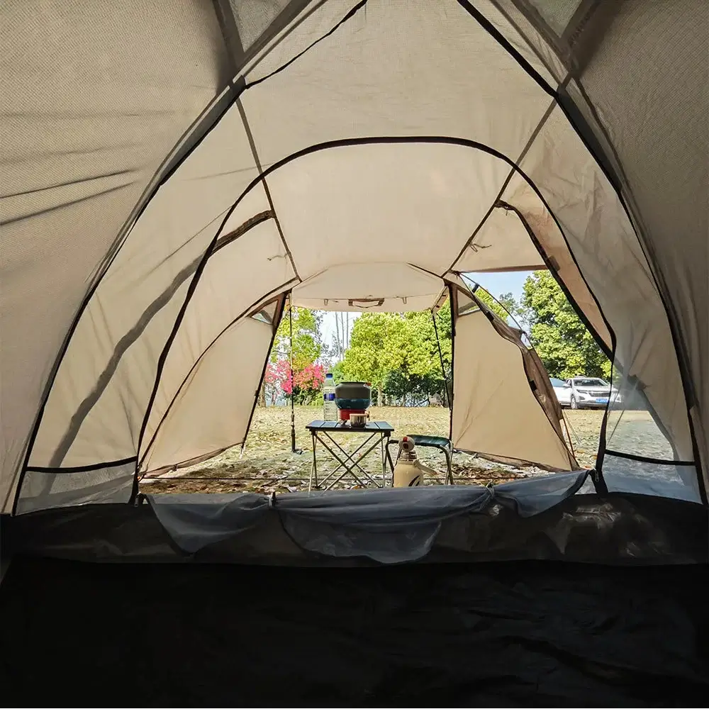 Tente Randonnée Dôme Hiver Compatible avec Mini Cheminée, Étanche - CAMPFLEX - Esprit Rando