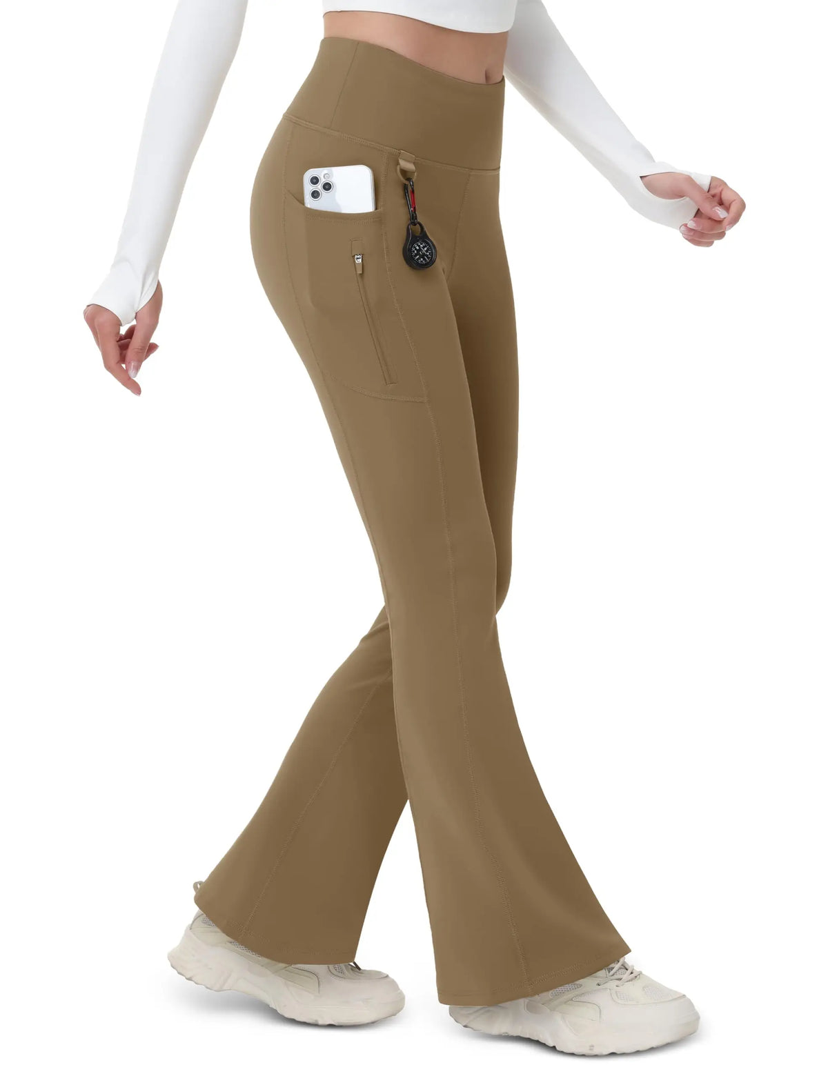 Pantalon Randonnée Femme en Legging Hiver Taille Haute, Doublé Polaire & Élégance - Glowy Pants - Esprit Rando