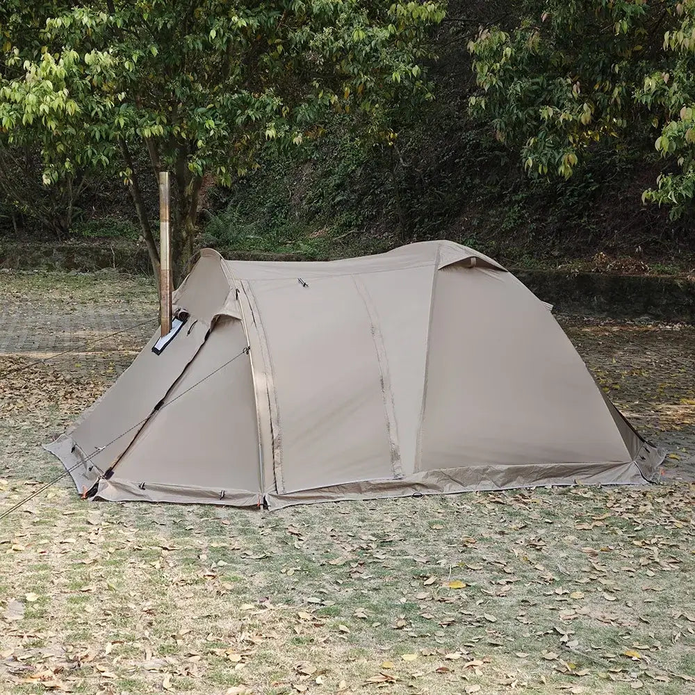 Tente Randonnée Dôme Hiver Compatible avec Mini Cheminée, Étanche - CAMPFLEX - Esprit Rando