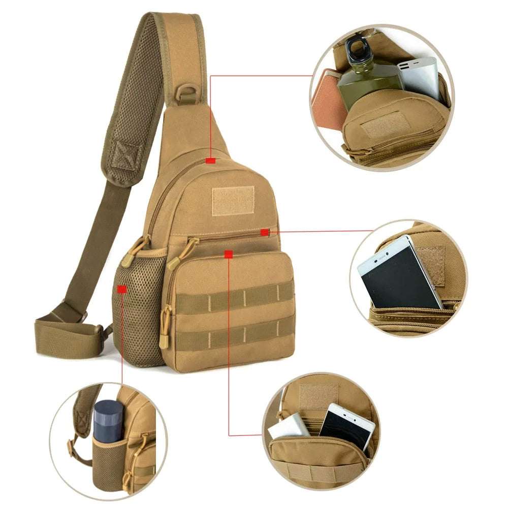 Sacoche Randonnée Tactique Unisexe 20L Étanche & Compacte - MolleTrail - Esprit Rando