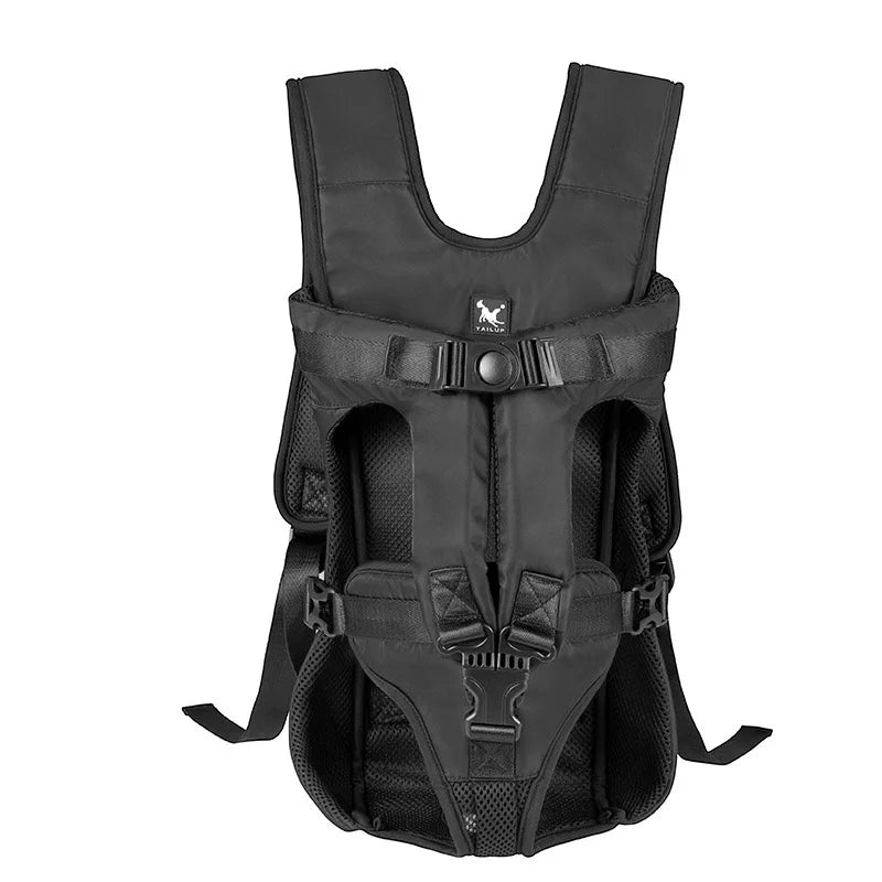 Sac Porte Chien Randonnée Ventral – Respirant, Ajustable & Ouverture Complète