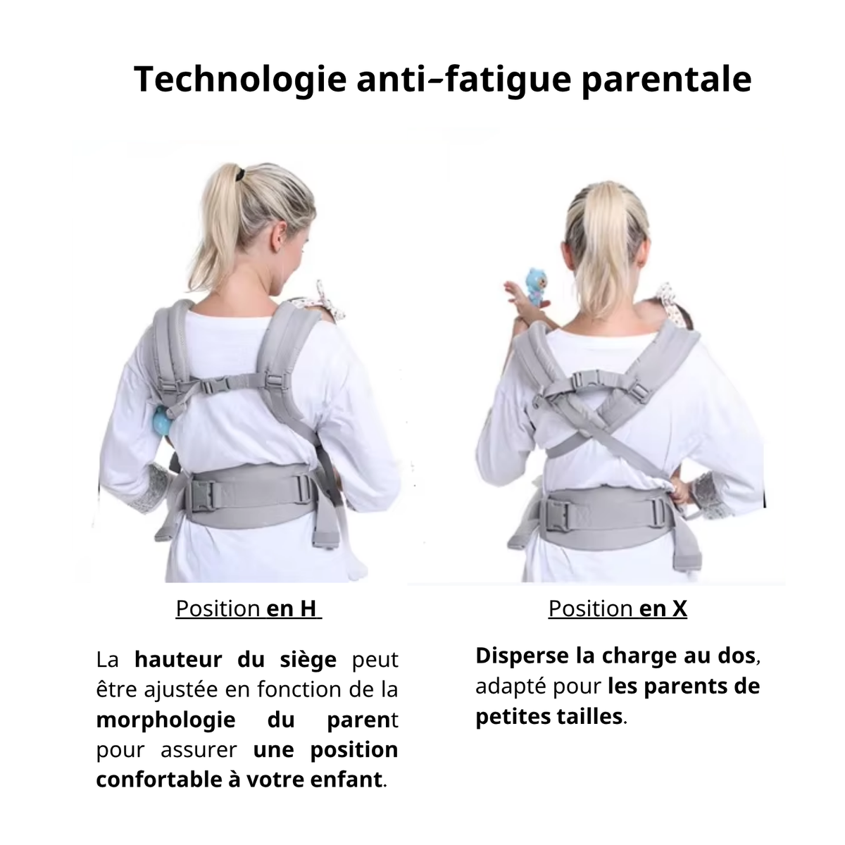 Porte bébé Randonnée Ergonomique et Respirant - Esprit Rando