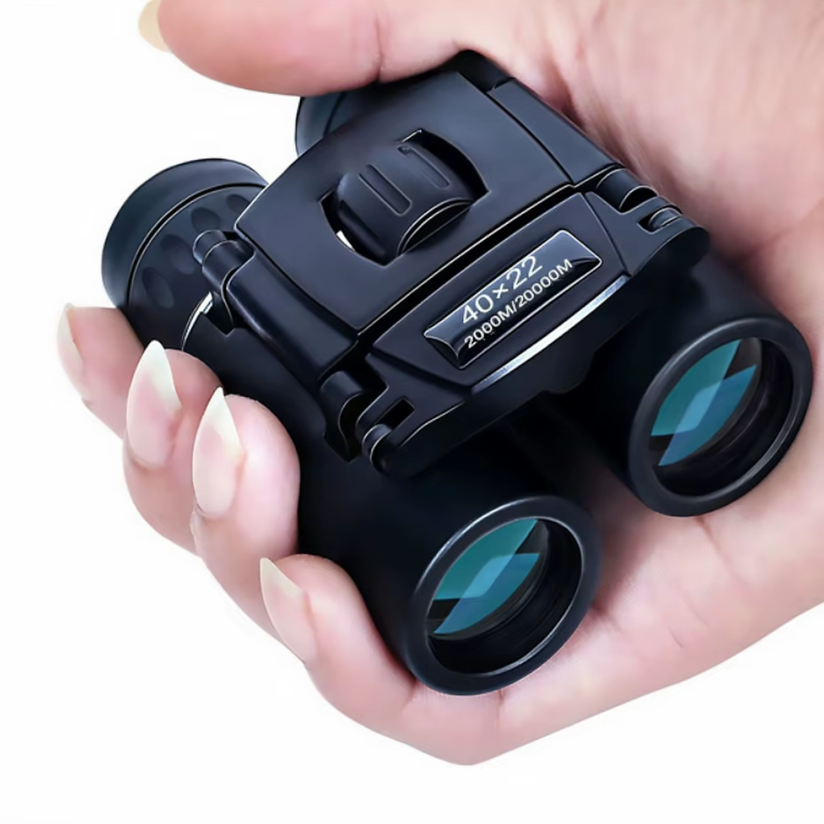 Jumelles de randonnée compactes TrailSight noires vue de face
