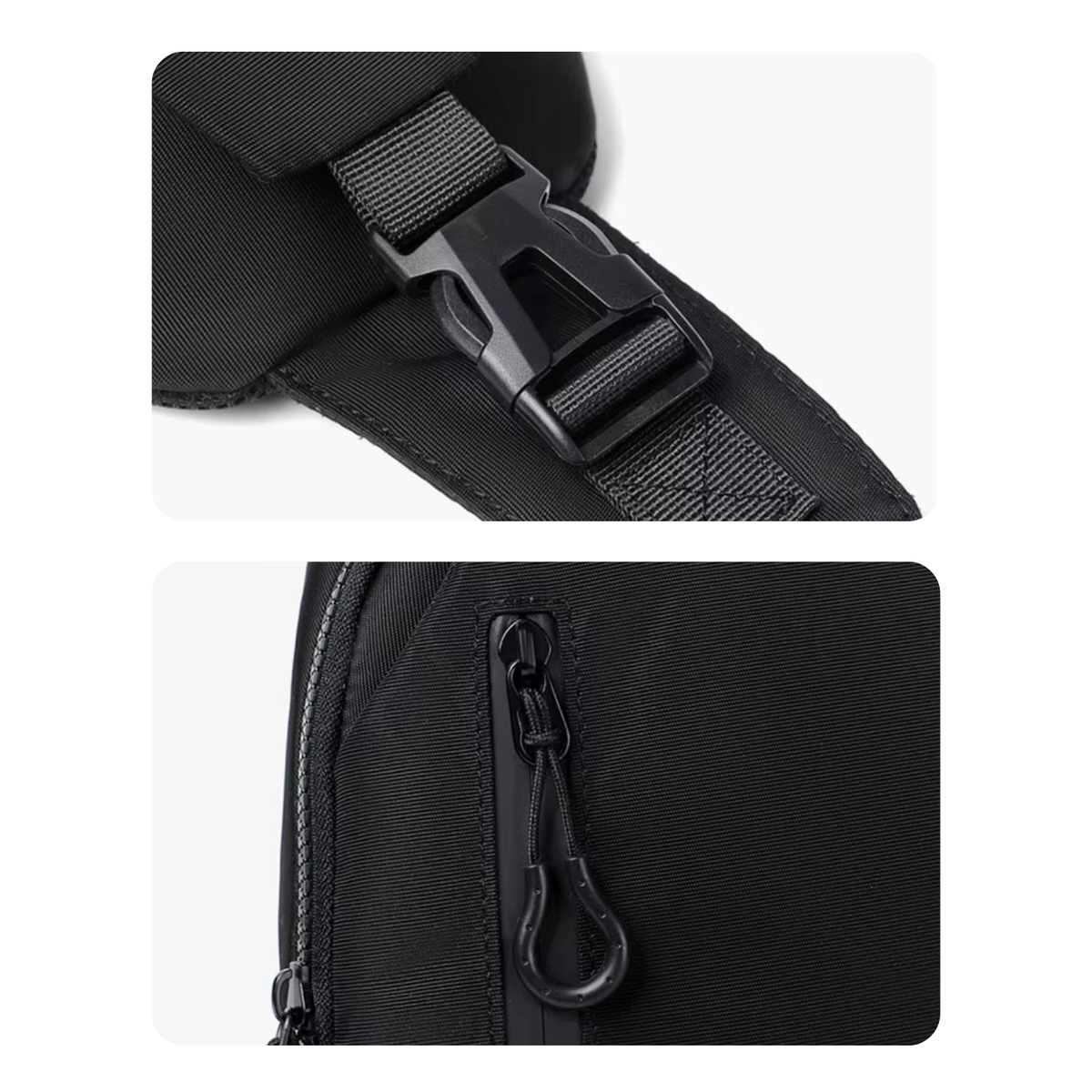 Sacoche Randonnée Bandoulière Déperlante avec Port USB — Nylon Oxford Résistant - TrailVolt - Esprit Rando