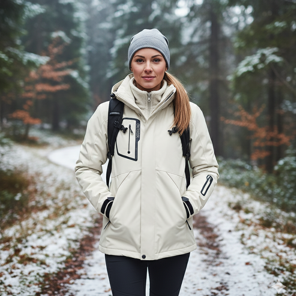 Veste Randonnée Femme 3 en 1 Polyvalente Hiver Outdoor - AureaShell - Esprit Rando