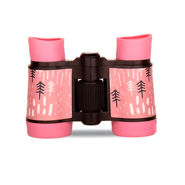 Jumelles randonnée fille roses avec protection caoutchouc