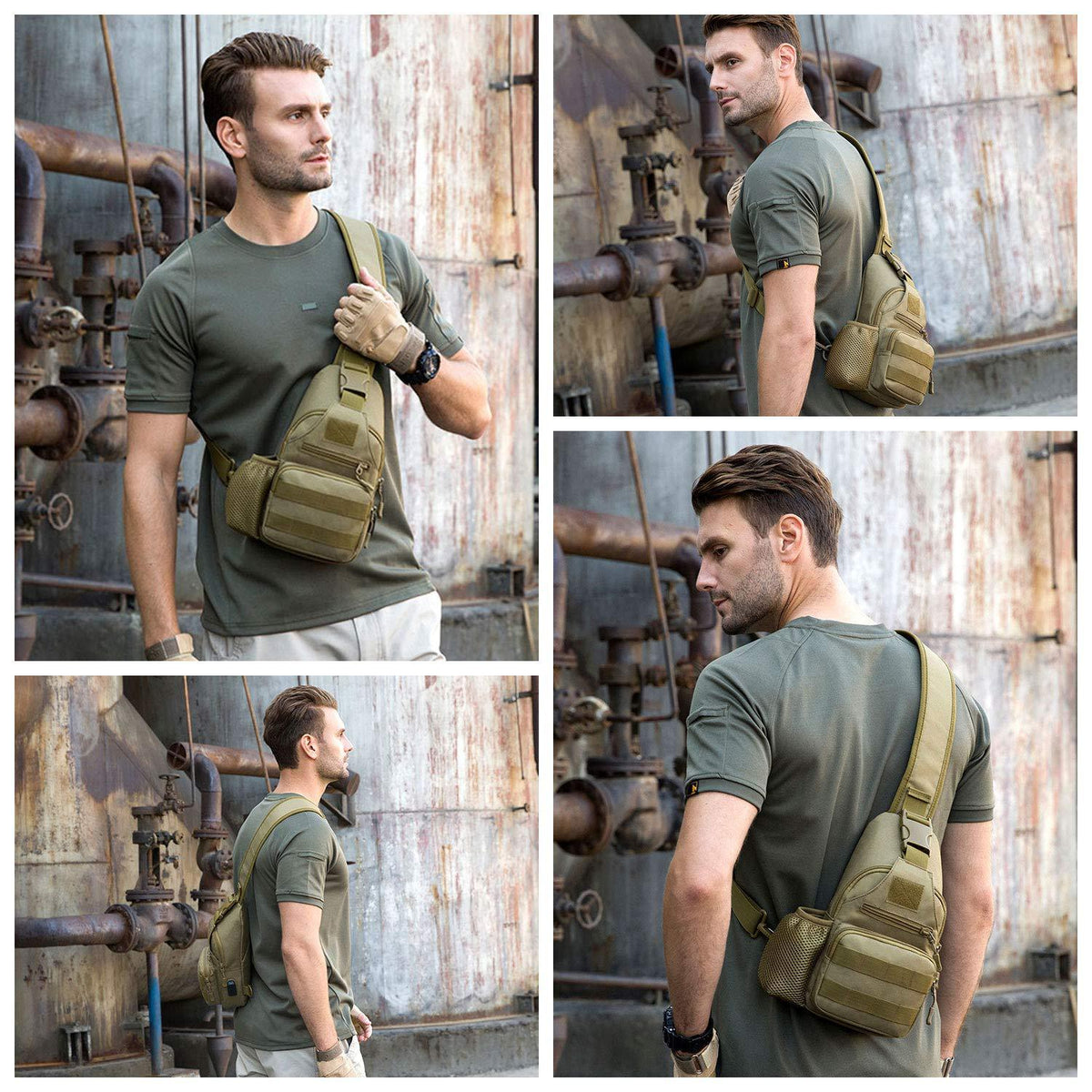 Sacoche Randonnée Tactique Unisexe 20L Étanche & Compacte - MolleTrail - Esprit Rando