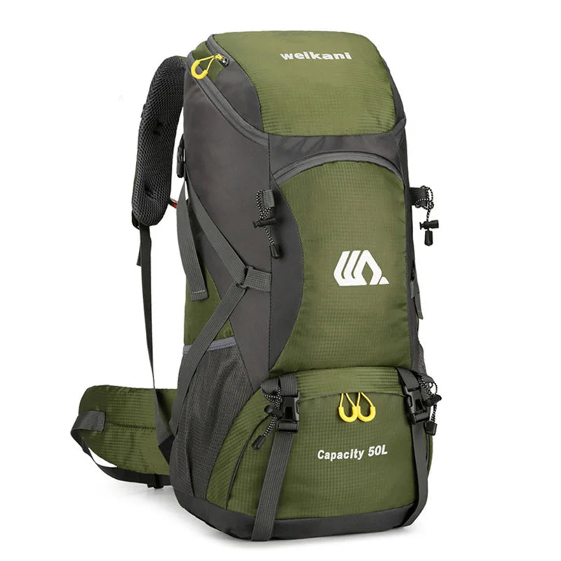 Sac De Randonnée 50L Léger – Dos Ventilé, Nylon Déperlant & Portage Confort - TrekShell 50 - Esprit Rando