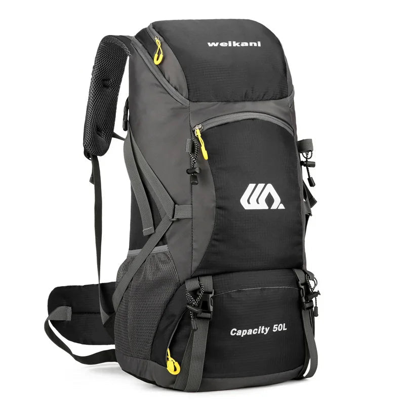 Sac De Randonnée 50L Léger – Dos Ventilé, Nylon Déperlant & Portage Confort - TrekShell 50 - Esprit Rando