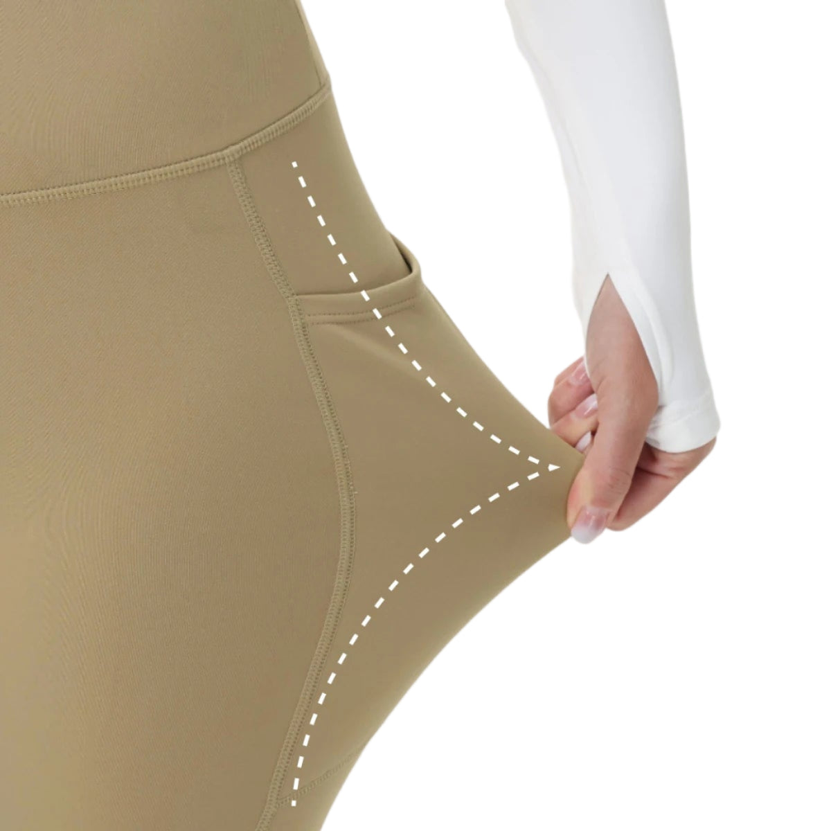 Pantalon Randonnée Femme en Legging Hiver Taille Haute, Doublé Polaire & Élégance - Glowy Pants - Esprit Rando