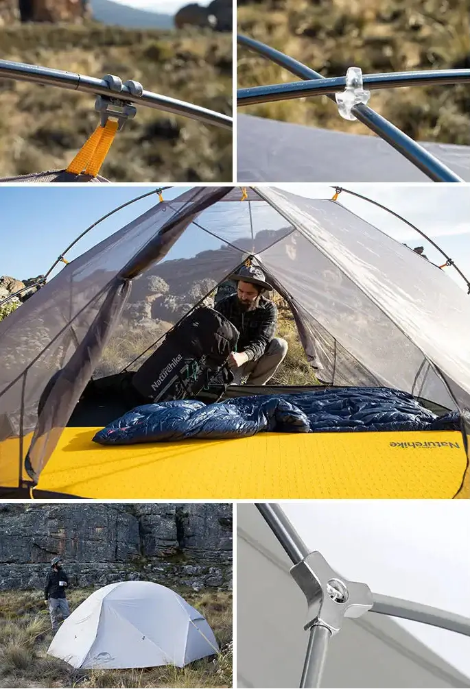Tente Randonnée Ultralégère 2P/1P, Étanchéité Renforcée & Structure Alpine TRAILNEST Mongar UL 2 - Esprit Rando