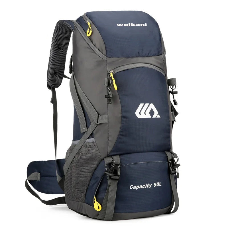 Sac De Randonnée 50L Léger – Dos Ventilé, Nylon Déperlant & Portage Confort - TrekShell 50 - Esprit Rando