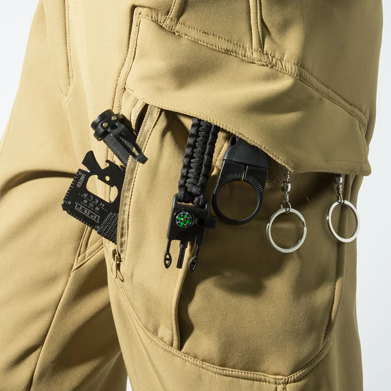 Pantalon Randonnée Homme Softshell – Doublure Polaire & Poches Cargo - Mazrout - Esprit Rando