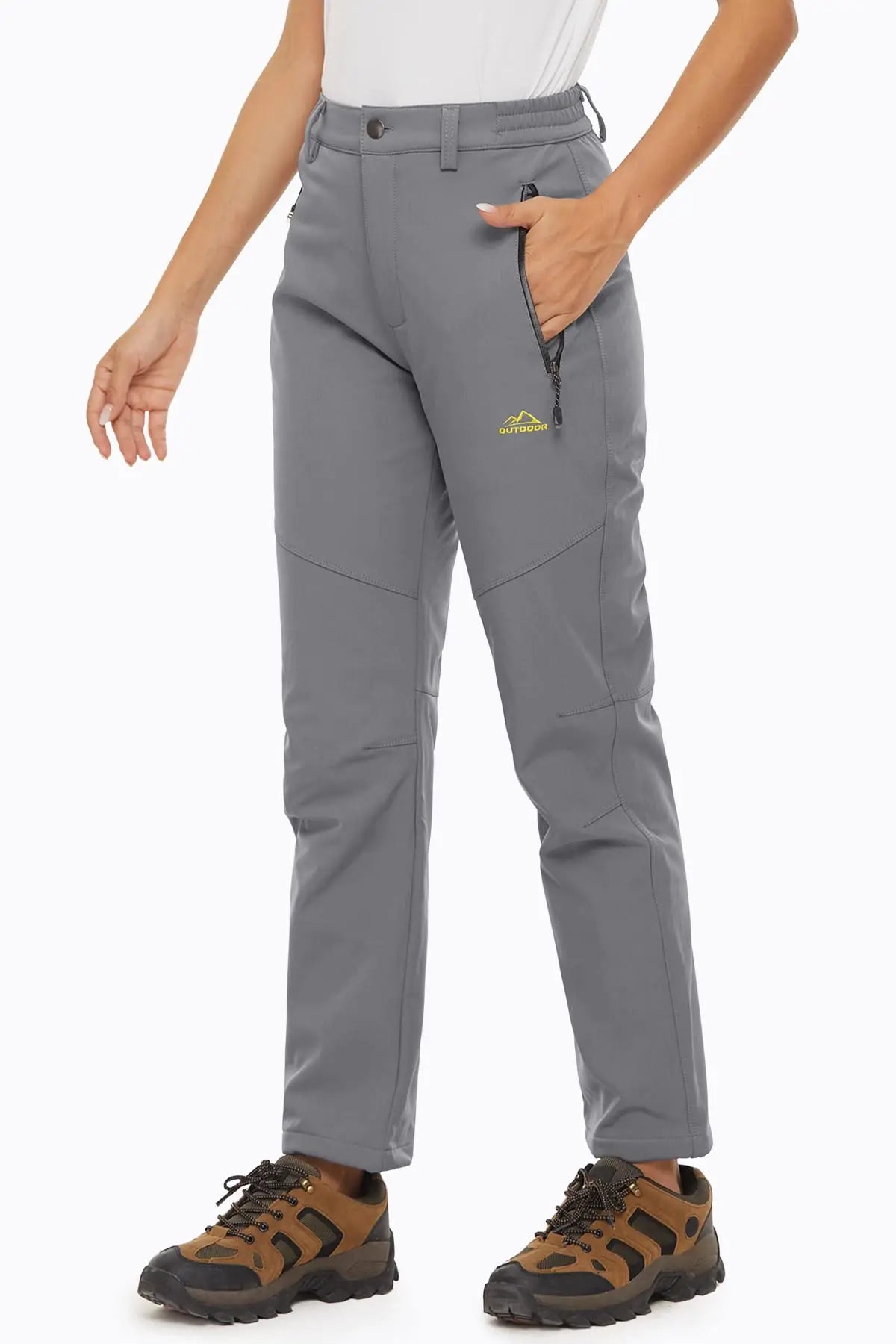 Pantalon Randonnée Femme Softshell Chaud, Déperlant & Multi-Poches - Storm Pants - Esprit Rando