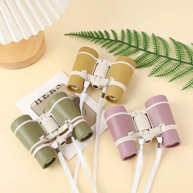 Jumelles de randonnée fille rose tendre usage extérieur