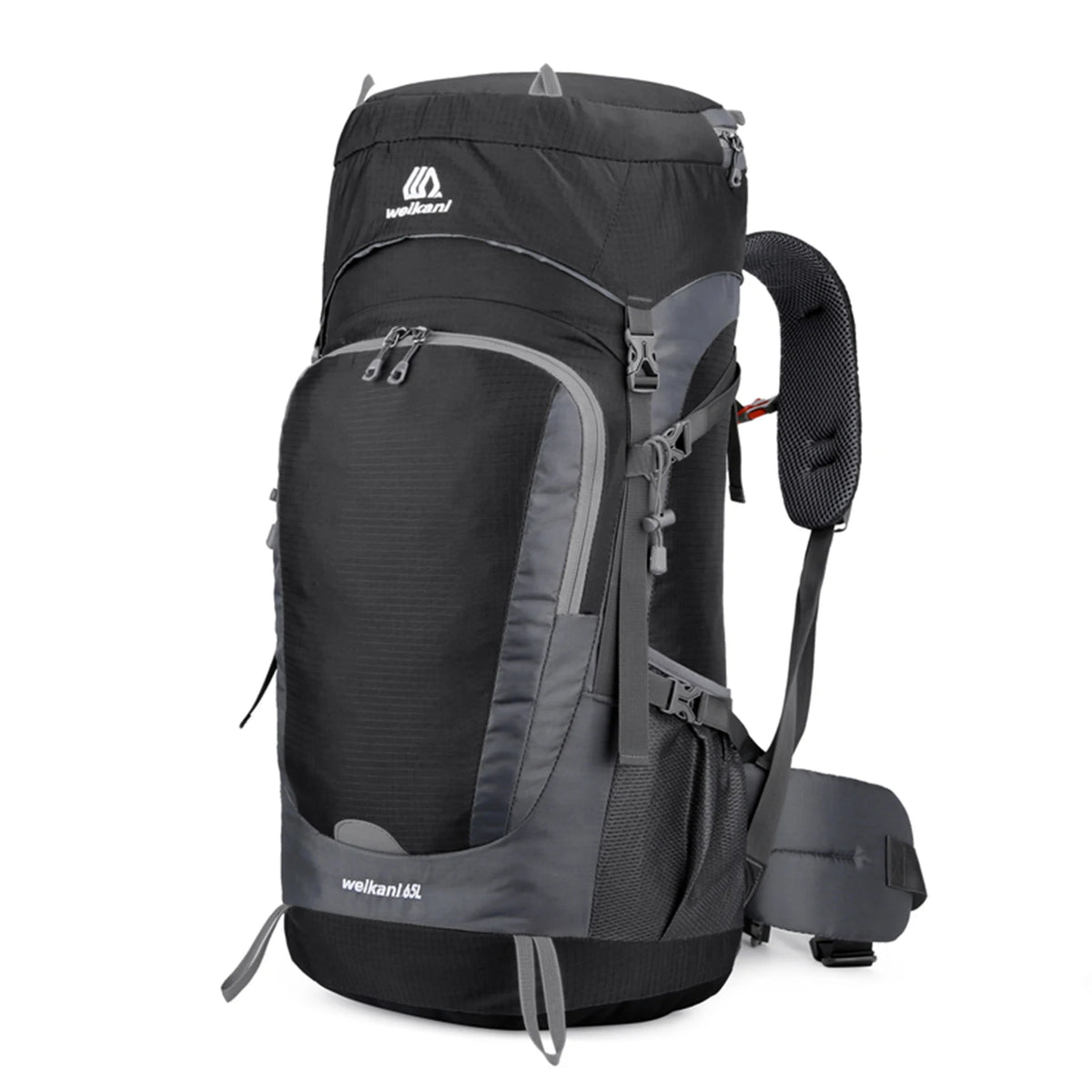 Sac de Randonnée Étanche 65L avec Housse de Pluie Intégrée - PeakTrail 65 - Esprit Rando