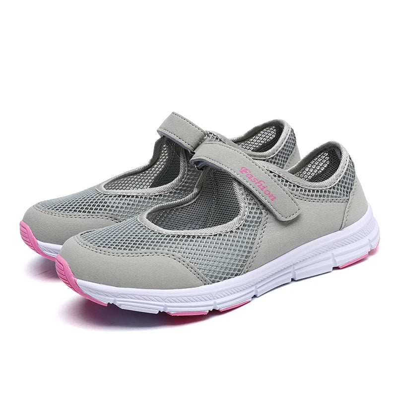 Sandales Randonnée Femme Respirantes – Mesh Léger & Fermeture Scratch Confort