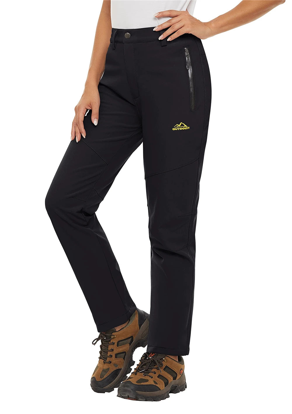 Pantalon Randonnée Femme Softshell Chaud, Déperlant & Multi-Poches - Storm Pants - Esprit Rando