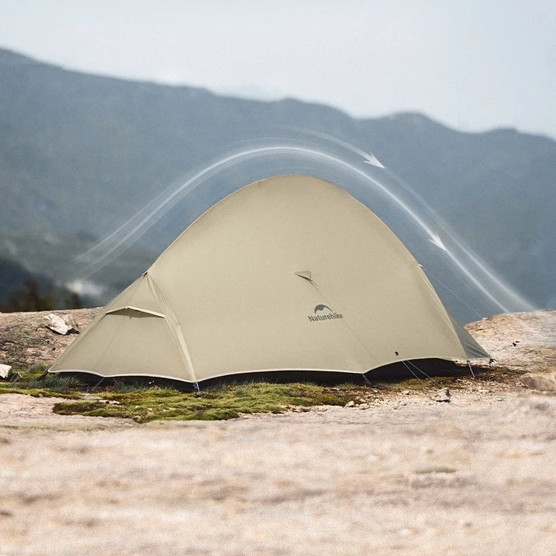 Tente Randonnée Légère 2 Personnes – 4 saisons, double-toit PU, bivouac trekking - VENTURIS CloudUp Pro 2P - Esprit Rando