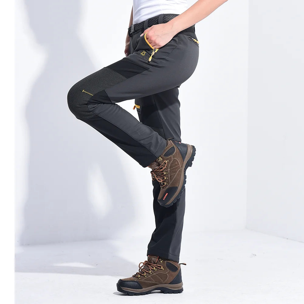 Pantalon Randonnée Femme Slim, Chaud & Imperméable - Trek Pants - Esprit Rando