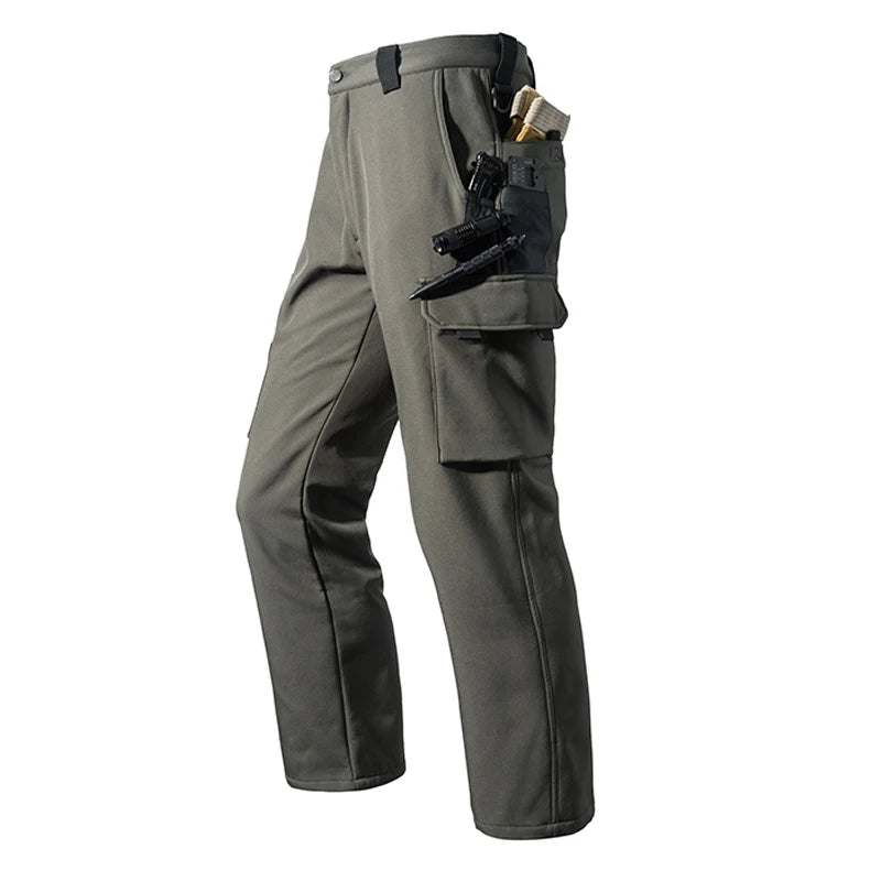 Pantalon Randonnée Homme Softshell – Doublure Polaire & Poches Cargo - Mazrout - Esprit Rando